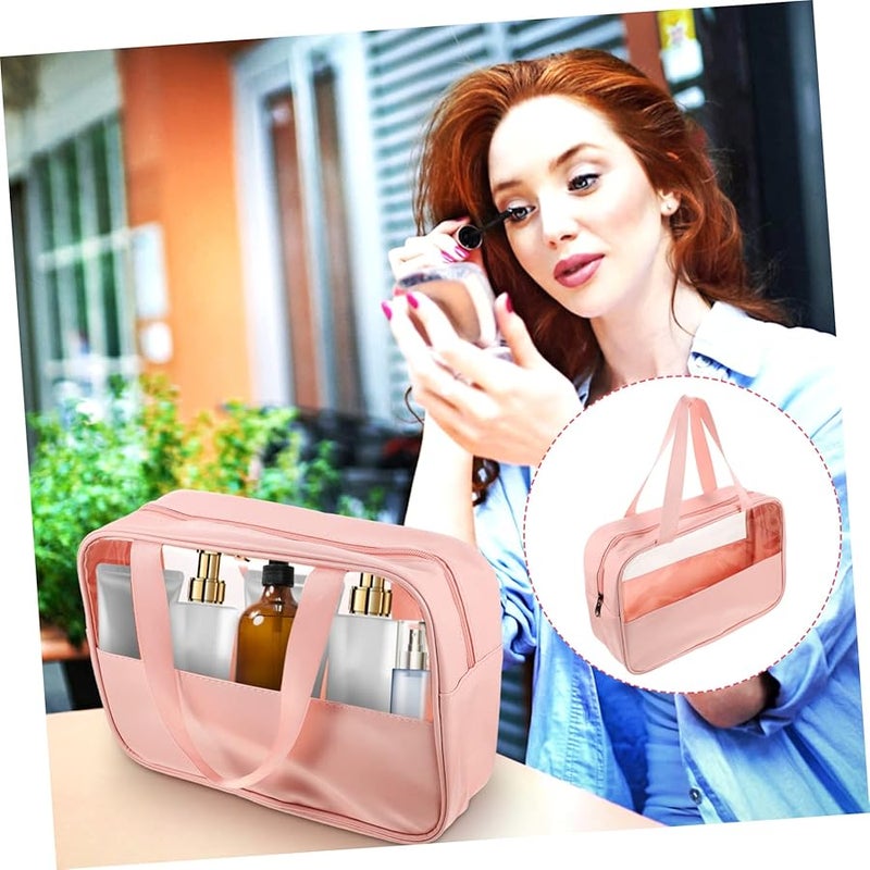 حقيبة مستحضرات تجميل سفر كبيرة السعة منظف ماكياج بتصميم مدمج خفيف الوزن - Image 5